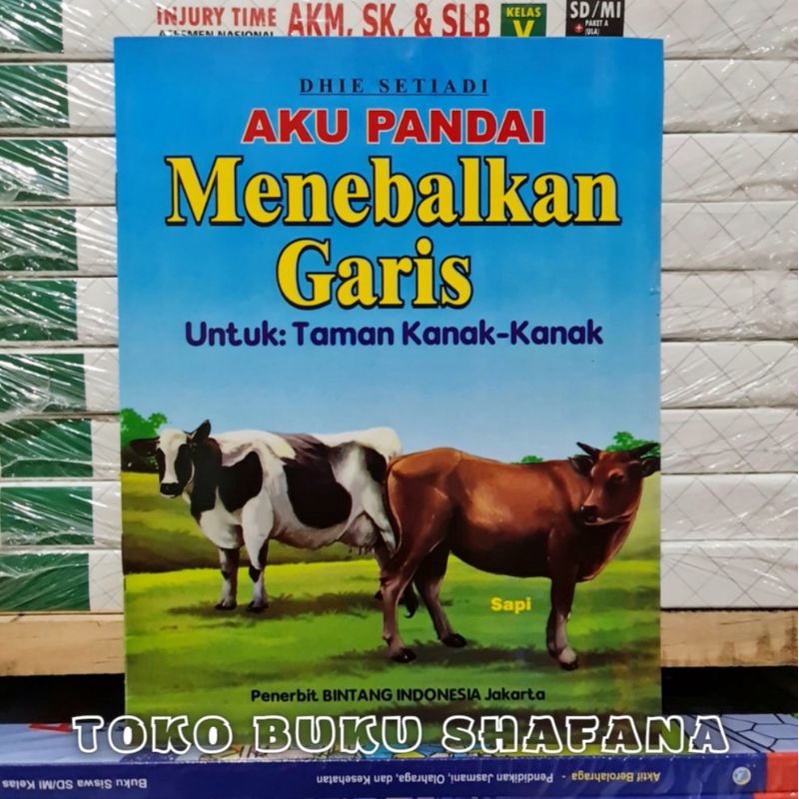 Buku Aku Pandai Menebalkan Garis Untuk Taman Kanak-Kanak