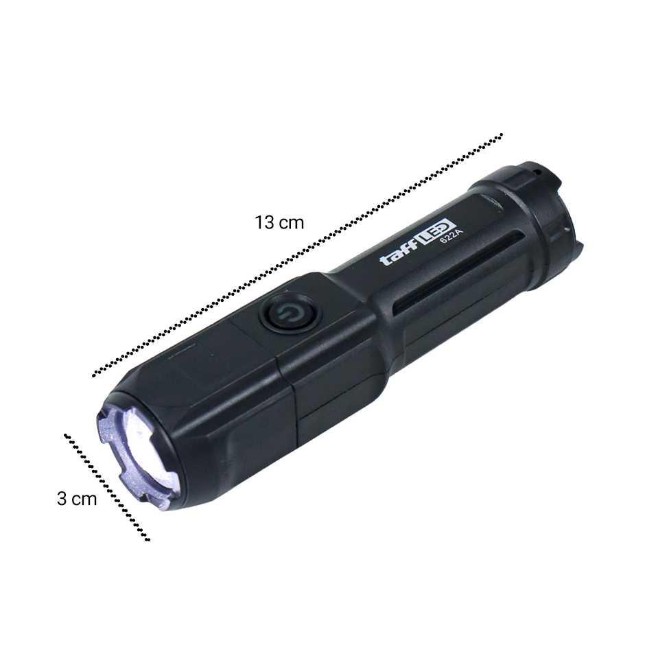 TaffLED Senter LED Mini Premium Rechargable Telescopic Zoom XPE - 622A