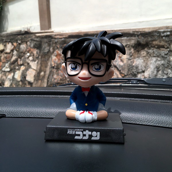 Boneka Figure Miniatur Pajangan Mobil Stand DETEKTIF CONAN Goyang Kepala Shacking Head Toy