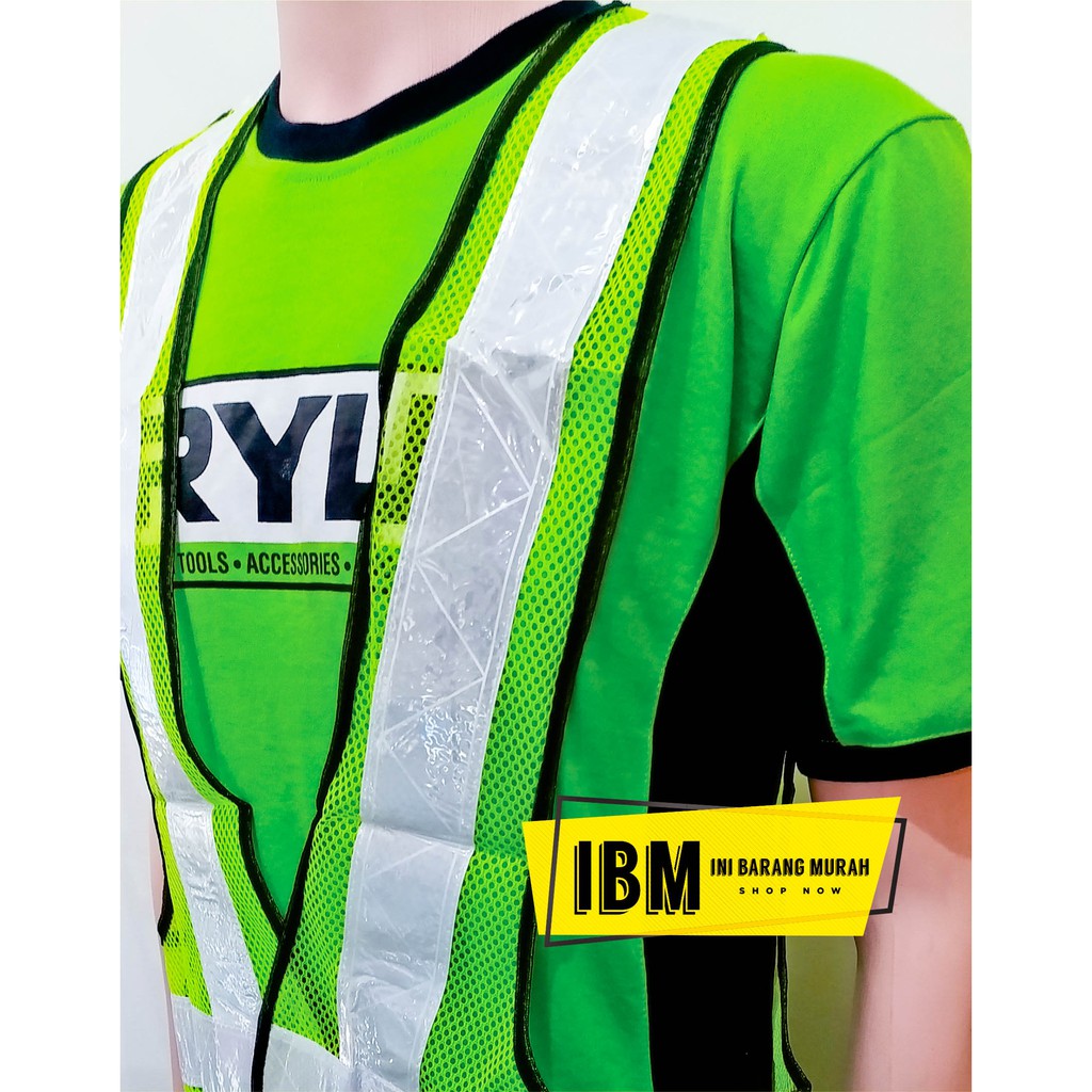 ROMPI JARING V SCOTLIGHT HIJAU / SAFETY VEST / ROMPI SAFETY