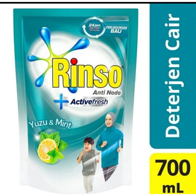 Rinso cair active fres  anti noda 700 ml