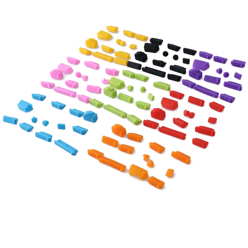 13pcs / Set Plug Silikon Anti Debu Warna-Warni Untuk Aksesoris Komputer / Laptop Universal