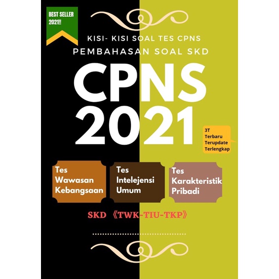 

bank soal skd cpns terupdate/kisi kisi soal tes CPNS terbaru TWK,TIU,TKP best seller 2021