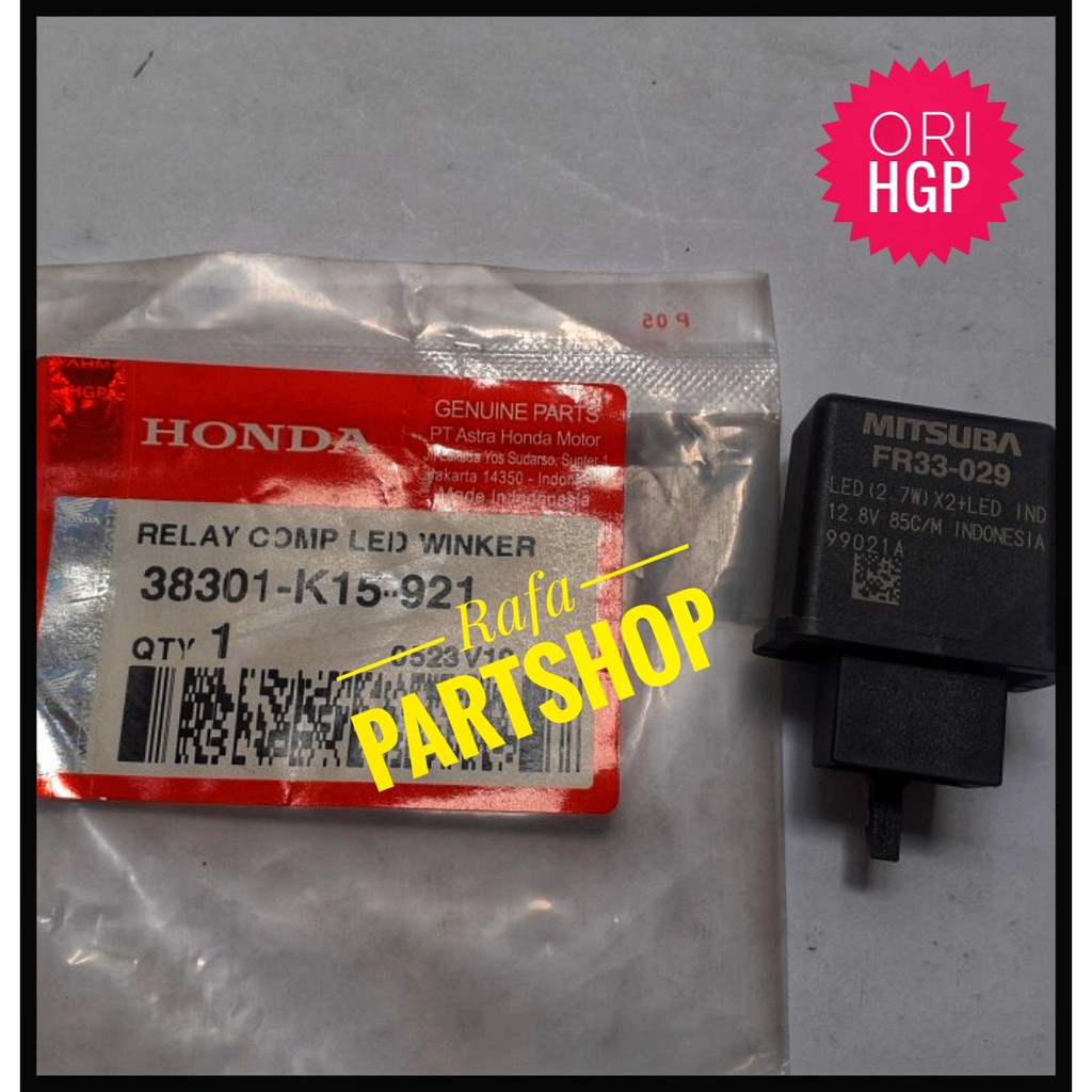 Relay Comp Led Winker Flasher Sen New CBR CB150R CBR 250RR 38301K15921 ORI AHM
