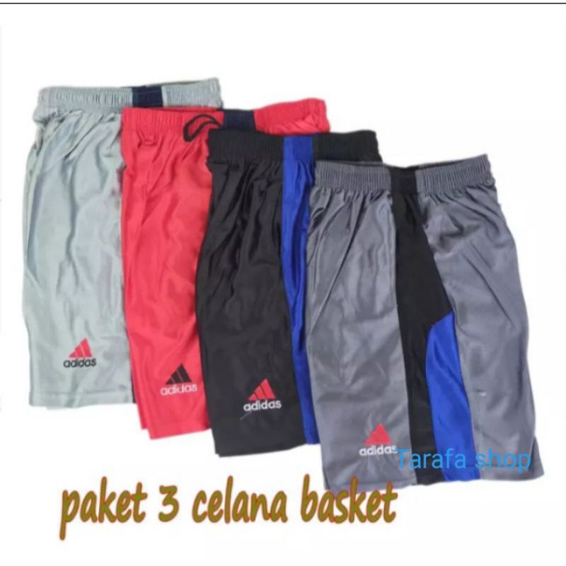 3 PCS CELANA BASKET KOMBINASI/CELANA OLAHRAGA/CELANA PENDEK SANTAI