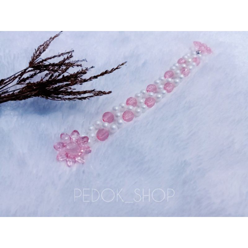 KONEKTOR PENGAIT MASKER MUTIARA BUNGA /PENGAIT TALI MASKER HIJAB