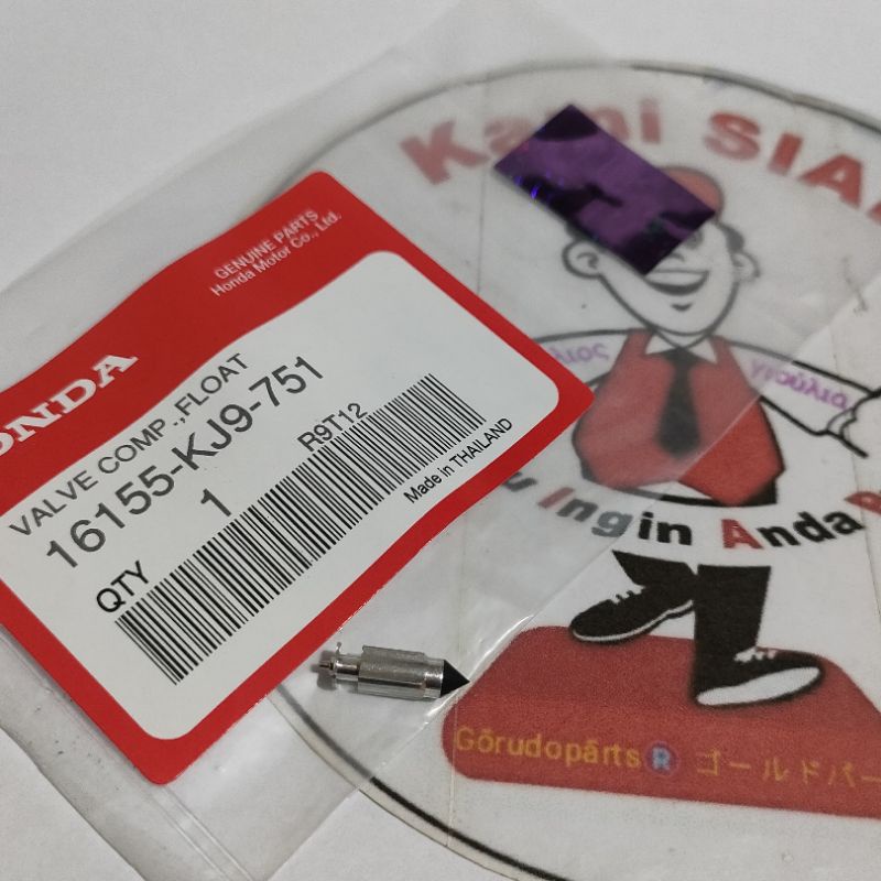 16155-KJ9-751 VALVE COMP FLOAT Jarum pelampung karburator CS1 Beat Vario Spacy Scoopy original