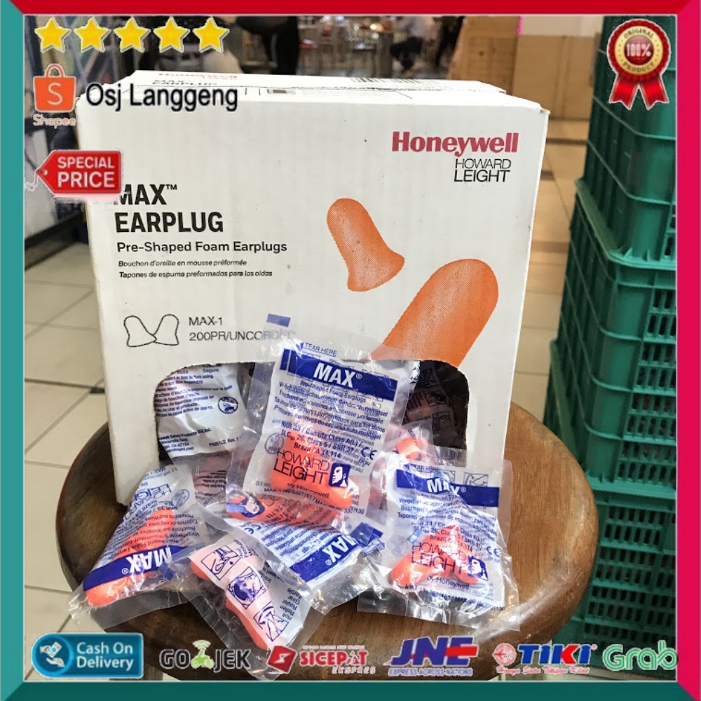 Ear Plug Howard Leight MAX / Pelindung Terlingga Howard Leight Murah