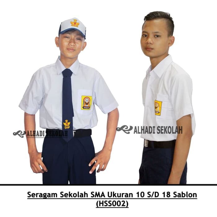 

Seragam sekolah SMP, UKURAN 10 s/d 18. Sablon (HSS002-01Z) - UKURAN 9