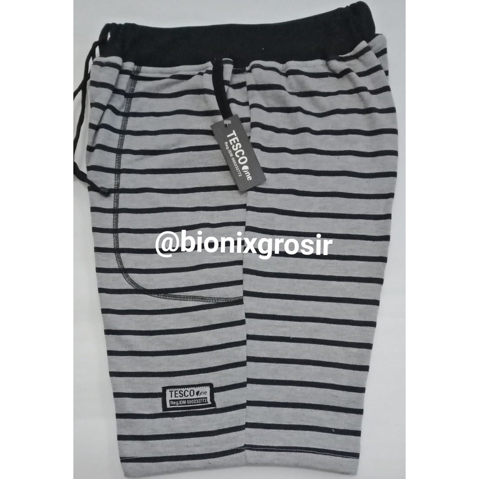 Celana Pendek Pria Kolor Dewasa Model Salur/Garis Terbaru Babyterry Premium Adem Original Bandung