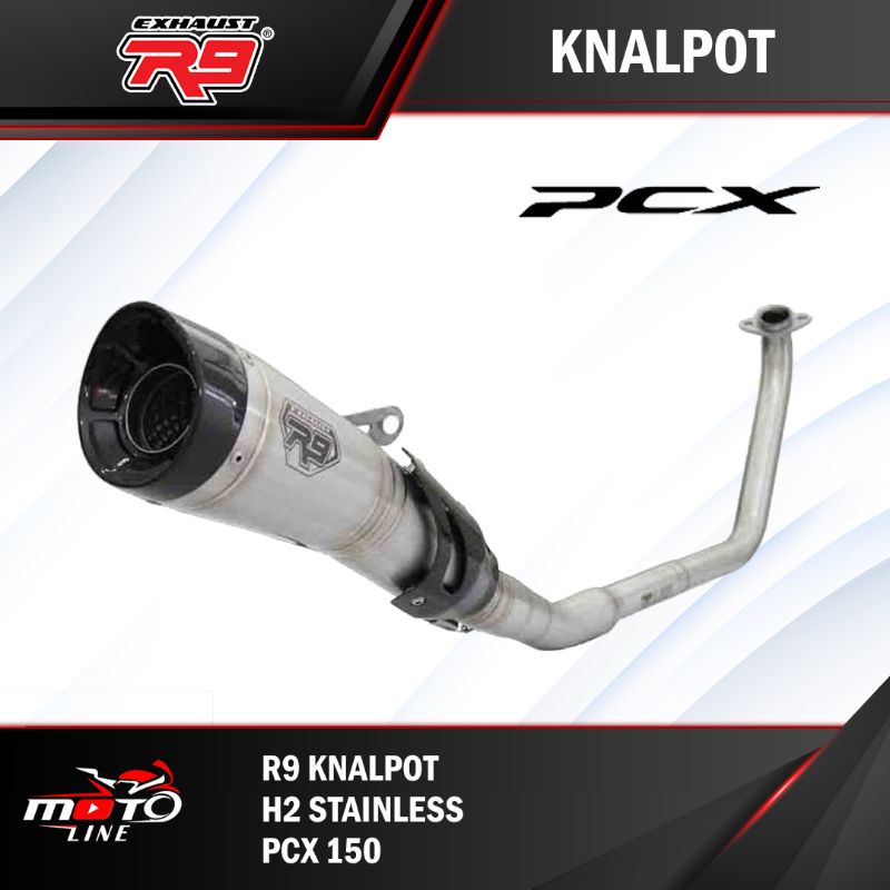 KNALPOT R9 H2 STAINLESE PCX 150 ORIGINAL
