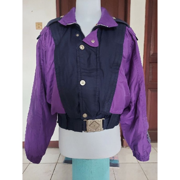 Jaket Vintage Ungu Tebal