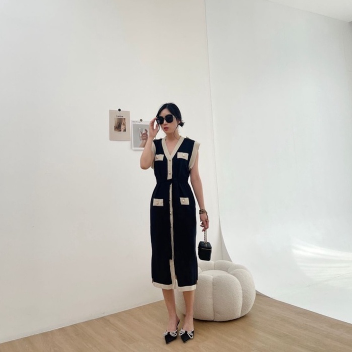 NOMI - Giana Long Vest /Dress Wanita