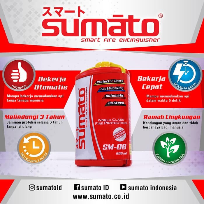 SUMATO SM-08 ALAT PEMADAM API OTOMATIS