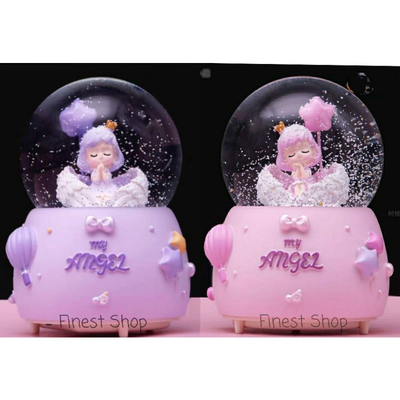 Snowball Kotak Musik Kado Hiasan Lampu Surprise Gift Box Bola Kristal Salju PUTAR OTOMATIS XL JUMBO Pajangan Unik Glitter Ultah Happy Birthday Cake Boy Girl Princess Unicorn Bunny Rabbit Waterball Kaca Crystal Ball Hadiah Wisuda Anak Snowglobe Souvenir