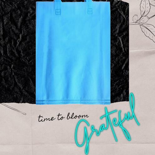 

Spunbond Lipat samping 25x35x7cm / Totebag / Tas Goodiebag Biru Polos