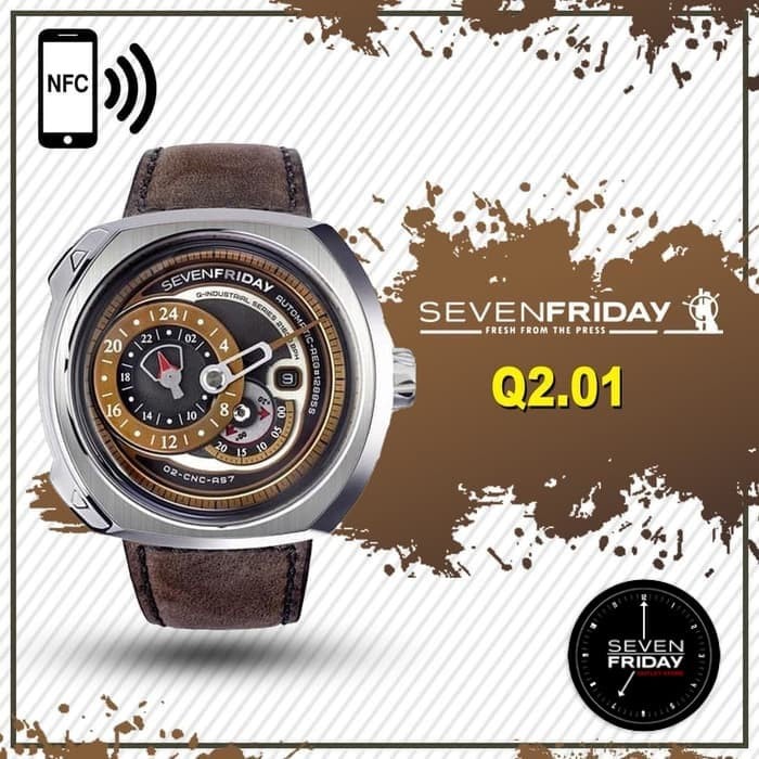 Jam Tangan Pria - Arloji Cowok Seven Fridayy Q2/01 SevenFridayy Q2-01 Q-Series Automatic Watch TERMU
