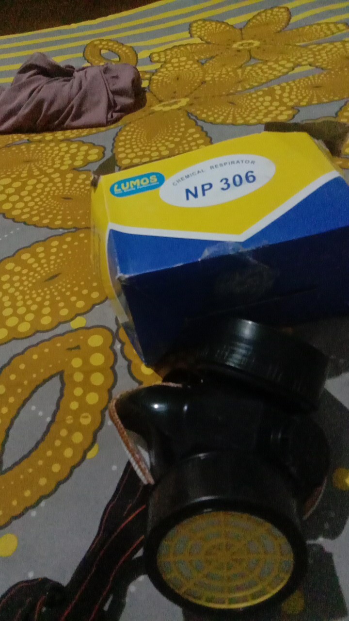 Masker Obat Double Np 306 / Tabung Ganda / Chemical Respirator