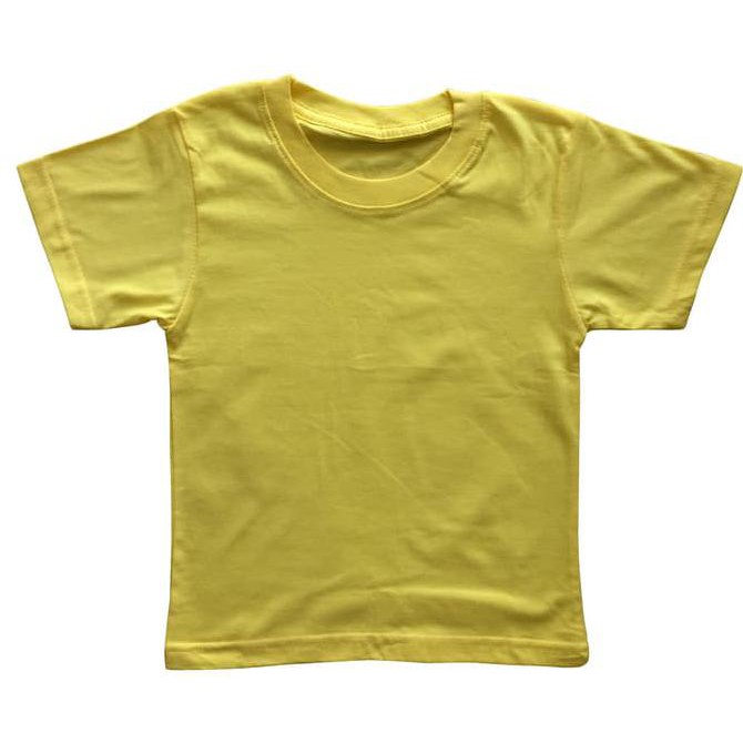 Kaos Polos Anak Kuning