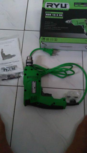 Original Mesin Bor Listrik 10 Mm Tekiro Ryu Bor Besi Kayu Alumunium