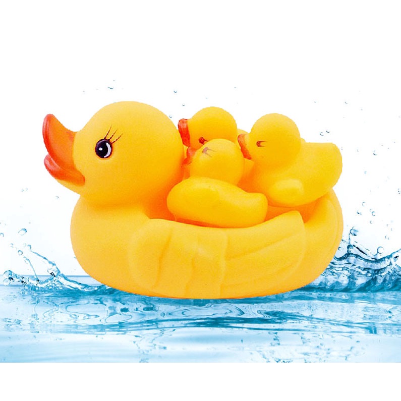 Bebek mainan mandi bayi/Bebek mainan/Satu besar tiga kecil/Mainan mandi anak (B53)