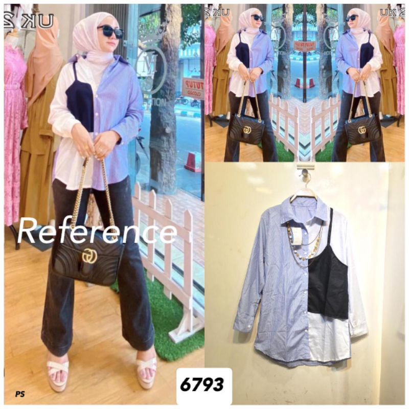 KEMEJA Tunik Katun Import Premium Bangkok