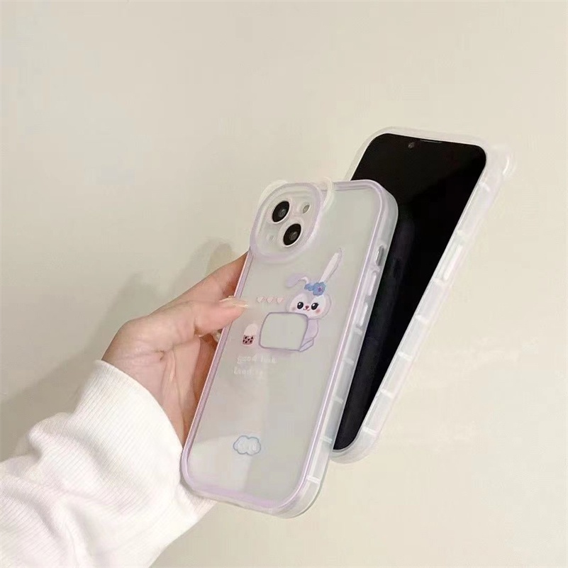 Soft Case Pelindung Lensa Penuh Tahan Banting Motif Kartun Untuk Compatible for iPhone 14 13 12 11 Pro Max X Xr Xs Max SE 2020 iPhone 8 7 6 6s Plus Fashion Cartoon Trend Mobile Phone Case Lens Full Cover Soft Shell Shockproof Phone Protective Cover