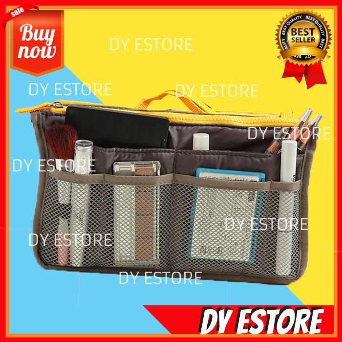 D272 Pouch bag Organizer Bag GREY Tas wanita Tas kecil mini Tas travel bag Tas koper Tas pakaian