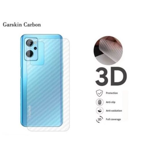 SKIN CARBON REALME 9 4G - ANTI GORES BELAKANG REALME 9 4G