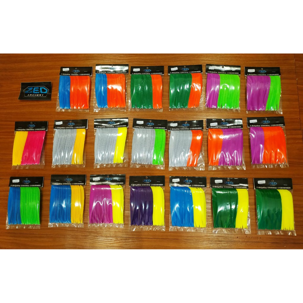 Vanes KALKUN Untuk Arrow (Bulu KALKUN Bentuk Siap Pasang)
