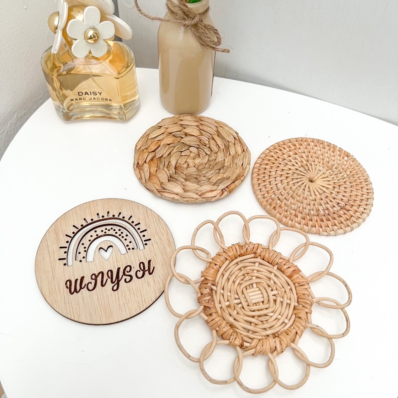 Jual Rattan Coaster Tatakan Rotan Tatakan Gelas Aesthetic Shopee Indonesia 2011