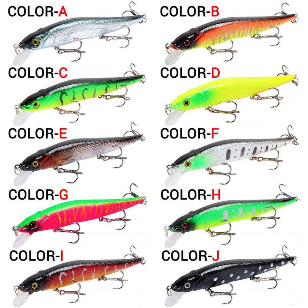 Top 11.5cm 14g Pemikat Pancing 3D Eyes High Hit Rate Hard ABS Bentuk Ikan Kecil