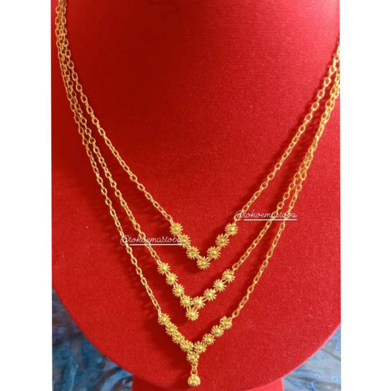 acc kalung bintik matahari emas london LM 24 karat 99.9% 10gram