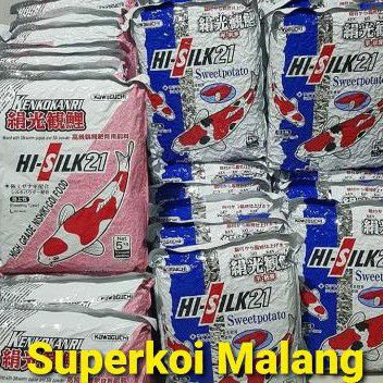 Hi Silk 21 Kenkokanri 5Kg Pink Potato Sweet Wheat Germ Hisilk Biru Pakan Makanan Koi Show Quality