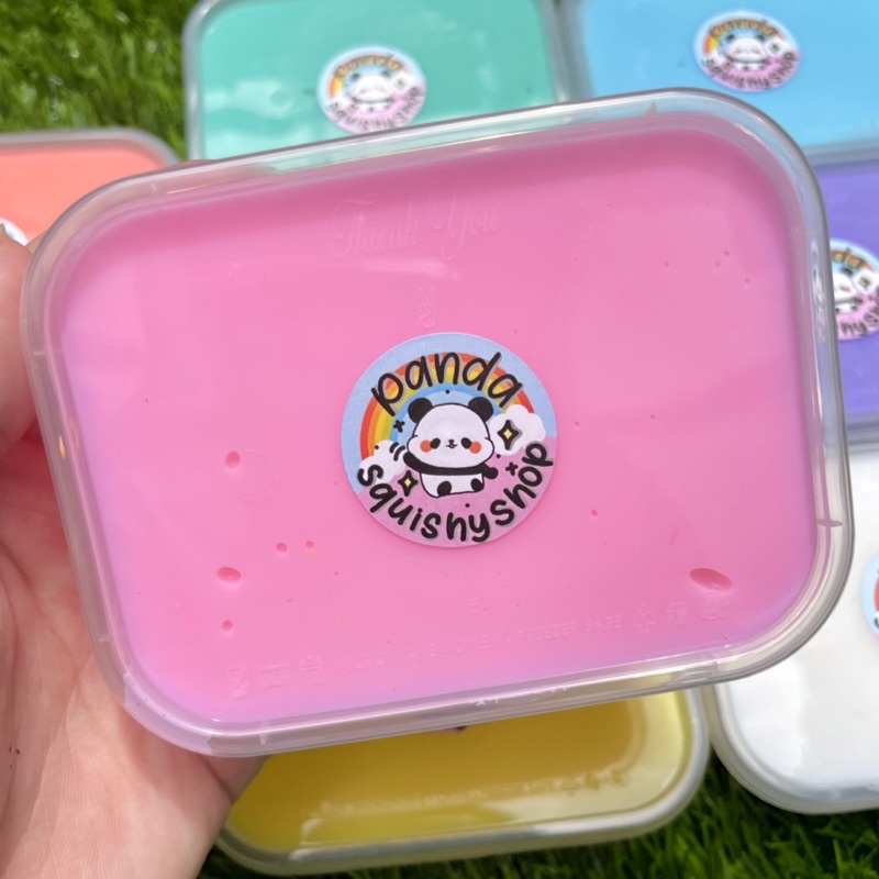 Original slime 200gr by pandasquishyshop/slime original/ slime murah/ slime rainbow/ slime warna-warni/ slime pelangi