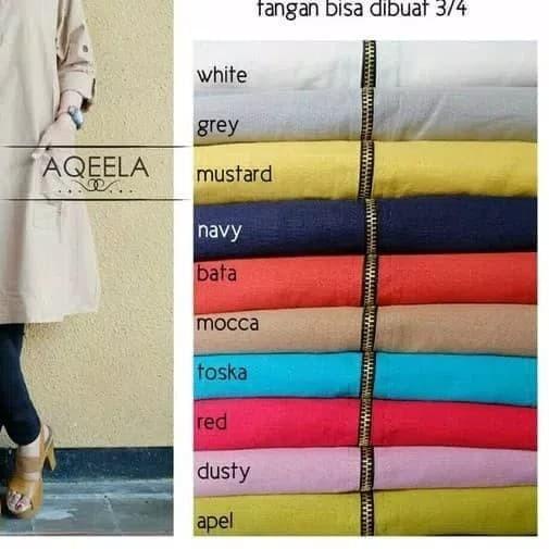 ✾ Baju Atasan Blouse Tunik Wanita Baju Muslim tunik Jumbo muslim - Biru ♫