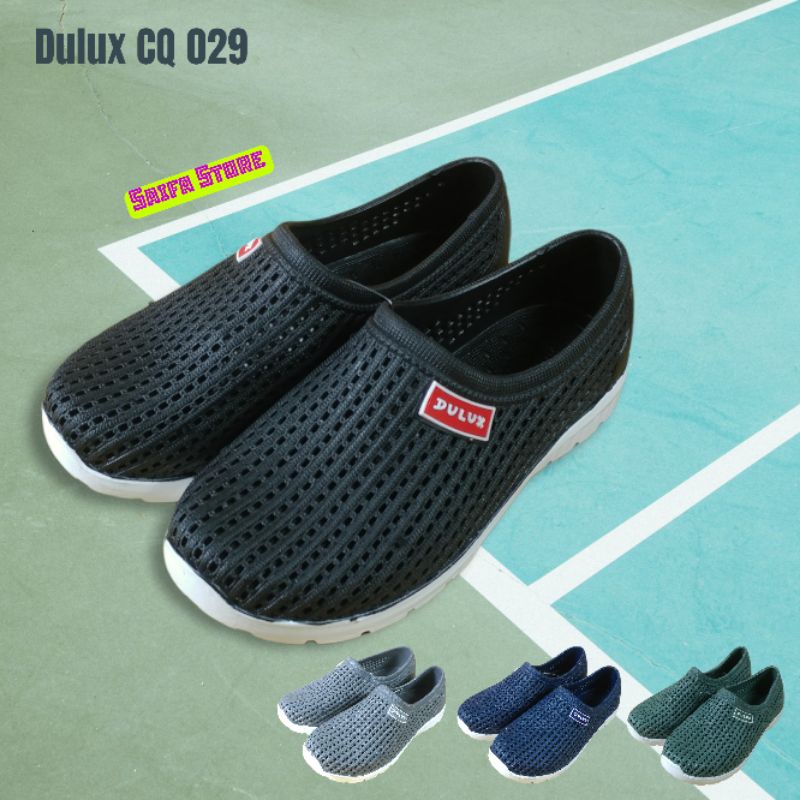 Sepatu Karet Dulux CQ 029 Sepatu Unisex Wanita atau Pria Import Sepatu Original Murah Bahan Karet Elastis dan Anti Selip Awet dan Nyaman Dipakai Sepatu cowok/cewek Murah Sepatu Terbaru