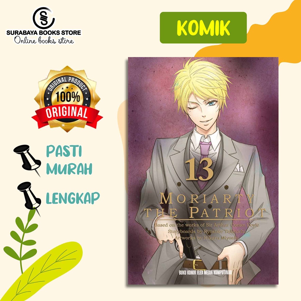 Jual KOMIK MORIARTY THE PATRIOT BY HIKARU MIYOSHI | Shopee Indonesia