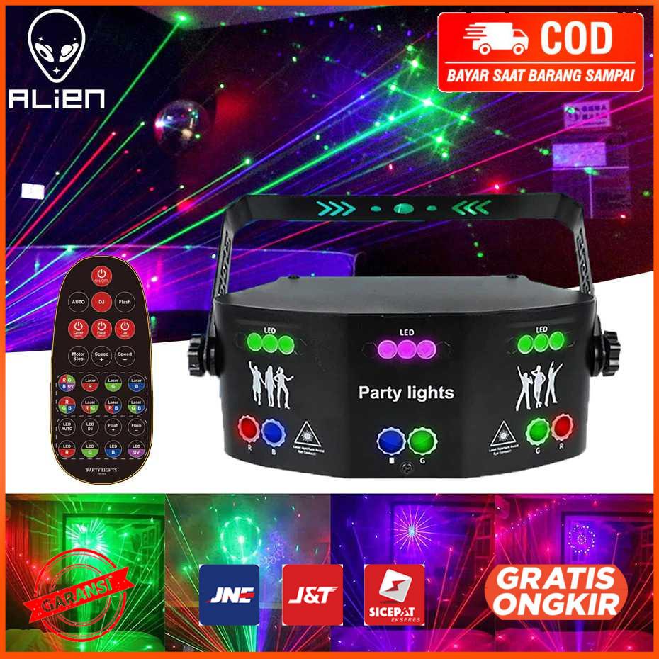 Lampu Sorot Panggung Disco Beam Laser RGB DMX 15 Eye - AL15E
