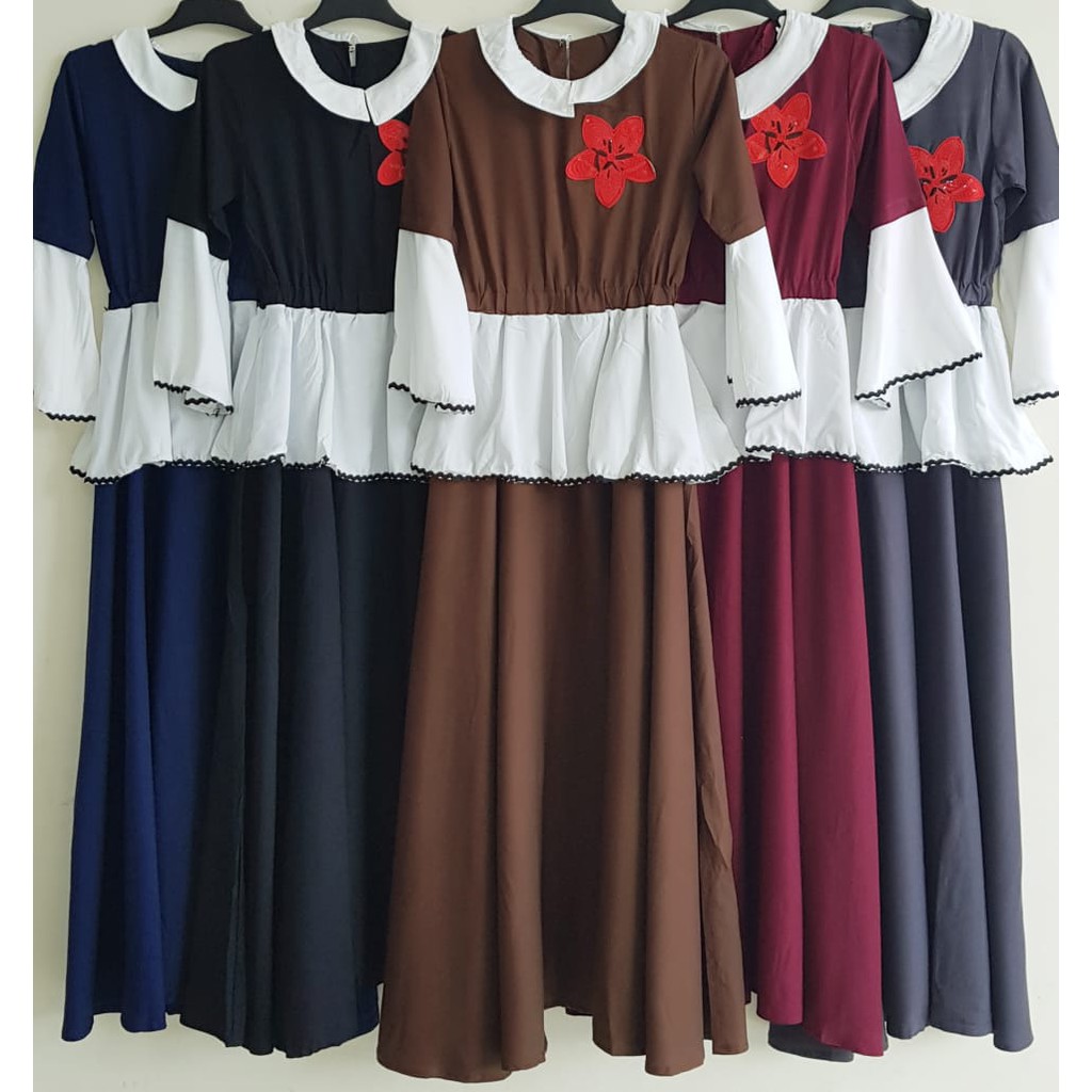 GAMIS BUNGA TANGAN TEROMPET