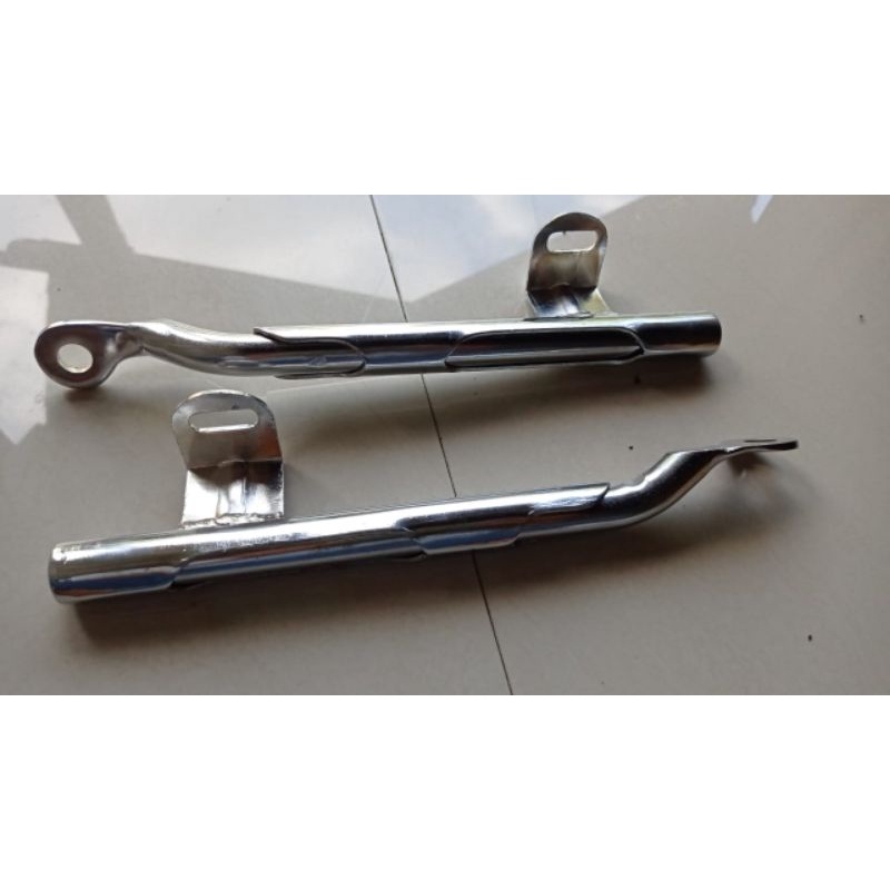 BEGEL PANJANG CB SELONGSONG FULL BESI CHROME POLOS