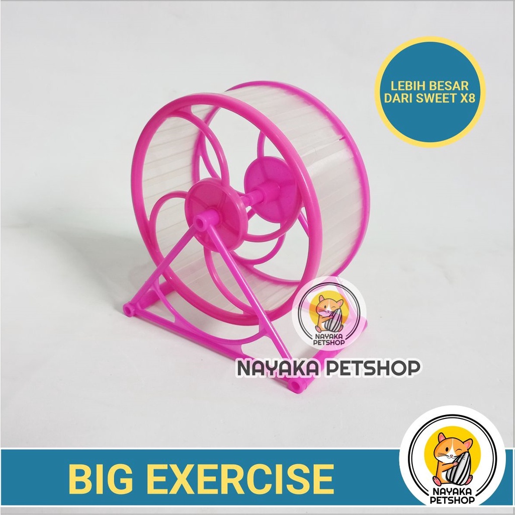 Big Exercise Kincir Hamster Running Wheel Jogging Mainan Rolling Roda Putar