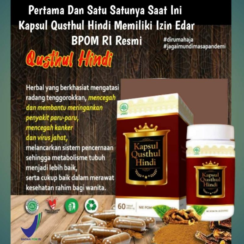 herbal kapsul qusthul hindi