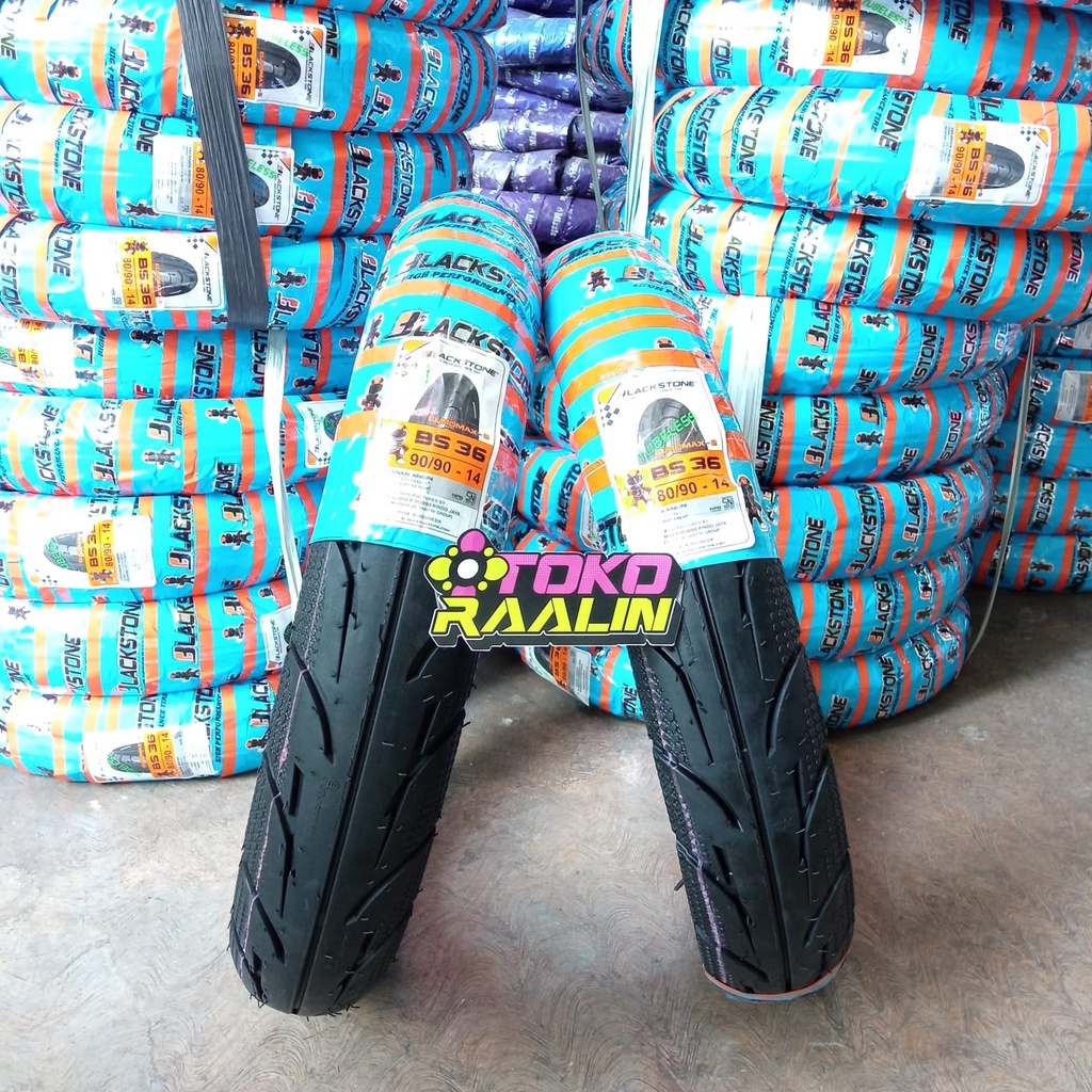 PAKET Murah Ban Luar Blackstone Euromax 2 BS36 80 90 & 90 90 Ring 14 Tubeless