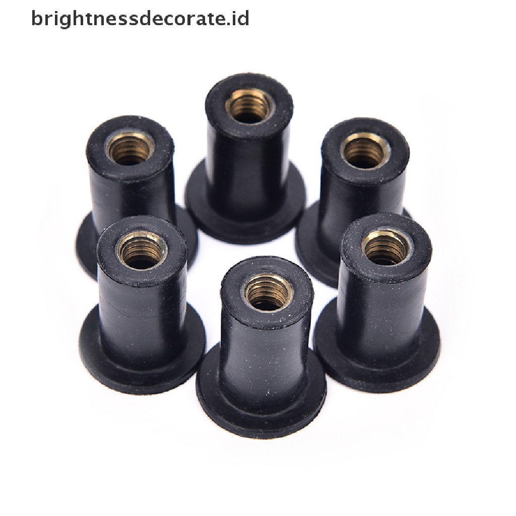 6pcs M5 Grommet Karet Pengencang Kaca Depan Mobil Kayak