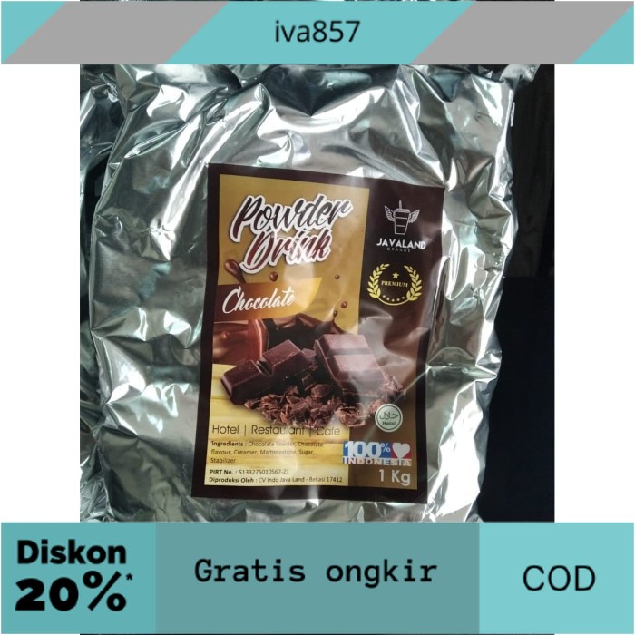 

PROMO Chocolate PREMIUM Bubuk Minuman javaland 1 kg GRATIS ONGKIR