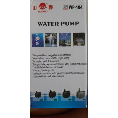 PROMO MURAH YAMANO WP104 POMPA KOLAM POMPA AIR MANCUR POMPA HIDROPONIK POMPA CELUP FILTER KOLAM