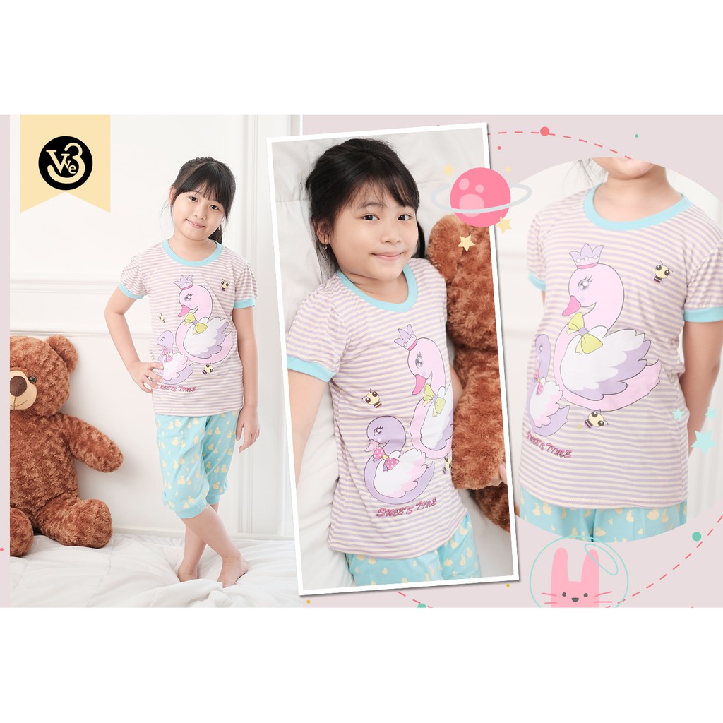 Stelan Baju Tidur Anak Perempuan V3 / We3 NEW