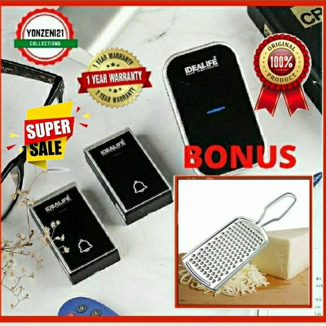 bel pintu wireless bel rumah door bell 2 remote idealife il 292 ori