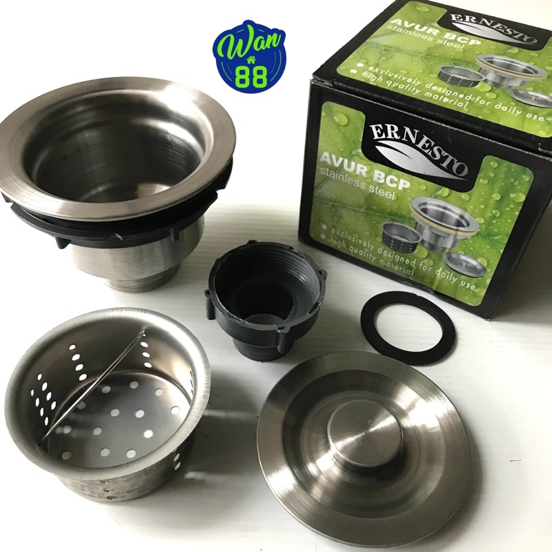 Avur Bak Cuci Piring 1-1/2” Stainless Ernesto